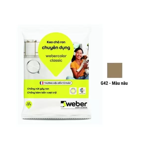 Keo chà ron Weber Color Classic G42 - Nâu