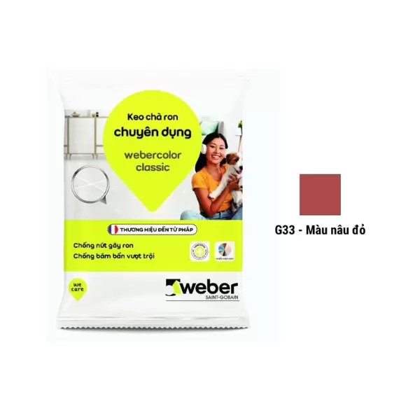 Keo chà ron Weber Color Classic G33 – Màu măng cụt