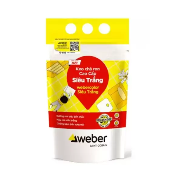 Keo chà ron Weber Color Classic S68S siêu trắng