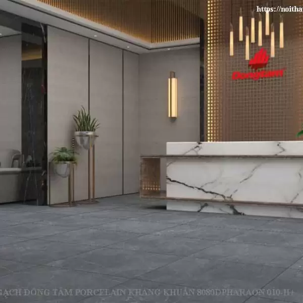 Gạch Đồng Tâm 80x80 PHARAON 010-H+ Porcelain Kháng Khuẩn