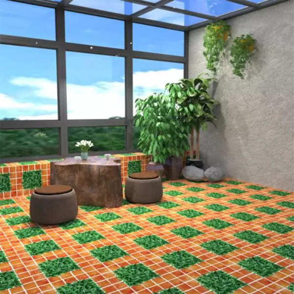 Gạch Cỏ Lát Nền Đồng Tâm 40x40 CLG002 Porcelain Sân Vườn