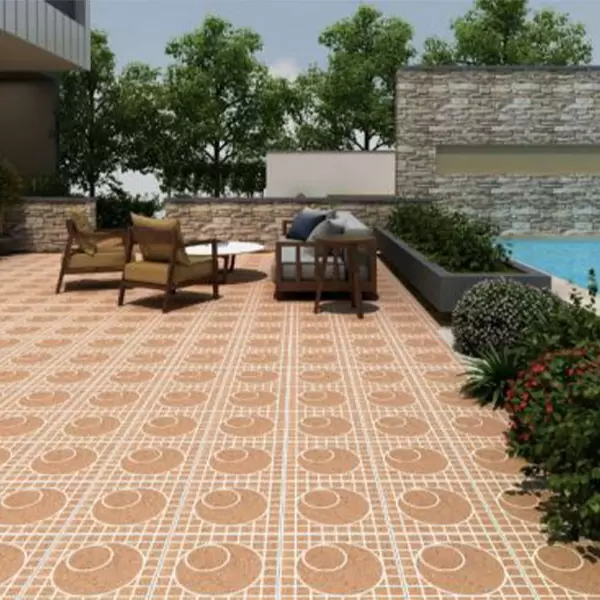 Gạch Đá Lát Sân Đồng Tâm 4040LYSON011 Porcelain Sân Vườn