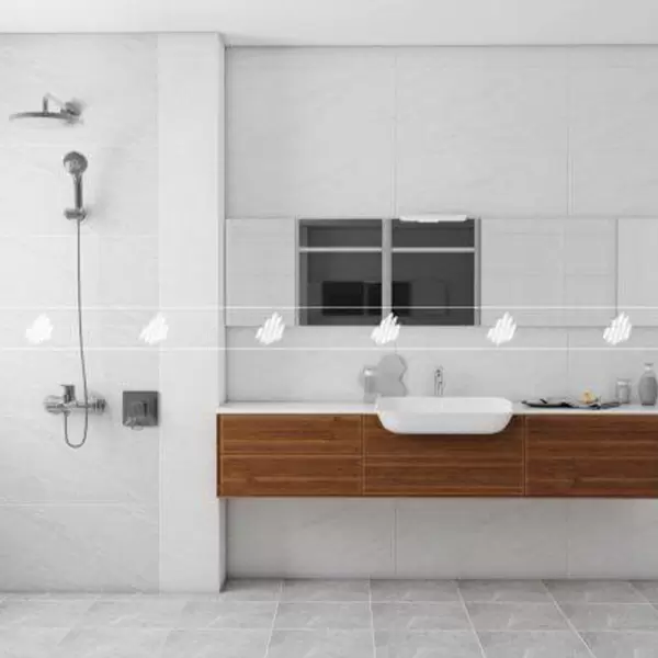 Gạch Ốp Nhà Vệ Sinh 40x80 Đồng Tâm REGAL014-H+ Ceramic Kháng Khuẩn