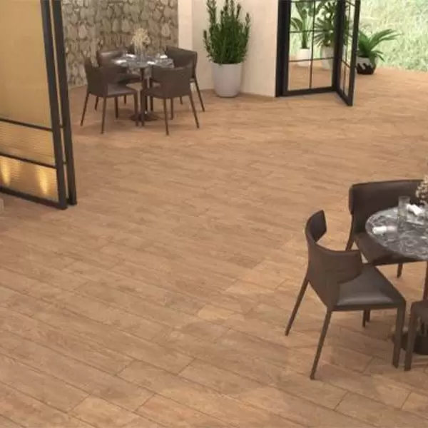 Gạch lát giả gỗ đồng tâm 20120BANYAN005-H+ Porcelain kháng khuẩn
