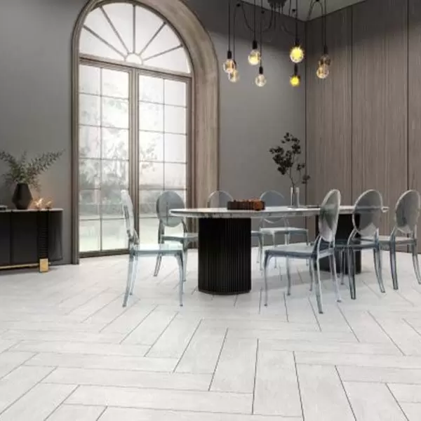 Gạch nền giả gỗ đồng tâm 2080BANYAN001-H+ Porcelain kháng khuẩn