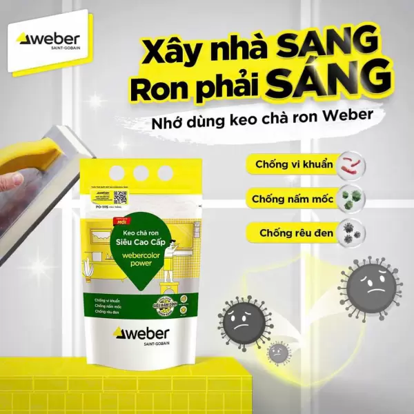 Keo chà ron Weber Color Power PO114 Sắt