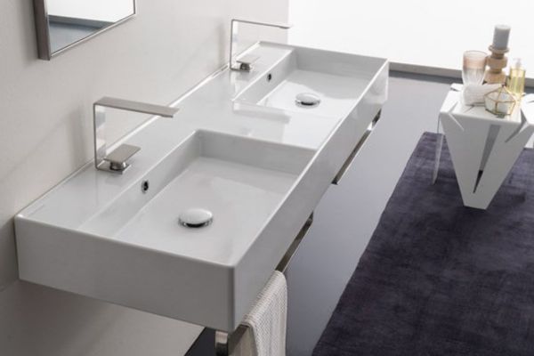 Lavabo đôi phù hợp với gia đình đông người