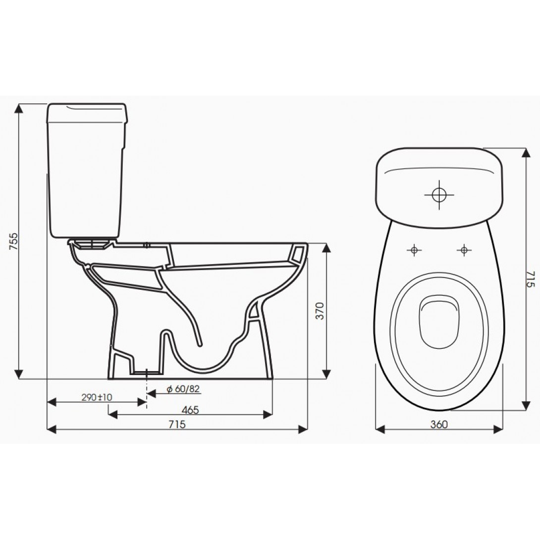 Bồn Cầu 2 Khối Thiên Thanh QUEEN CD 4429