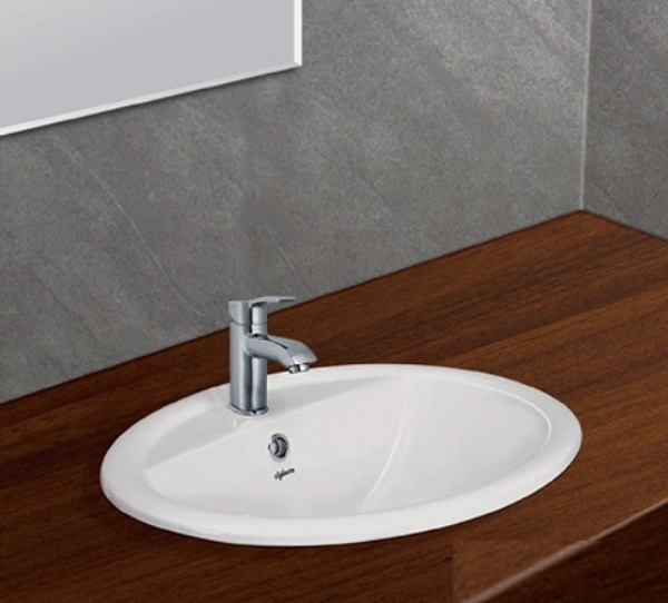  Lavabo Viglacera làm từ sứ trắng nung giúp tăng cường độ bền, chống nứt vỡ