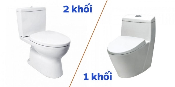 so sánh bồn cầu inax 1 khối và  2 khối