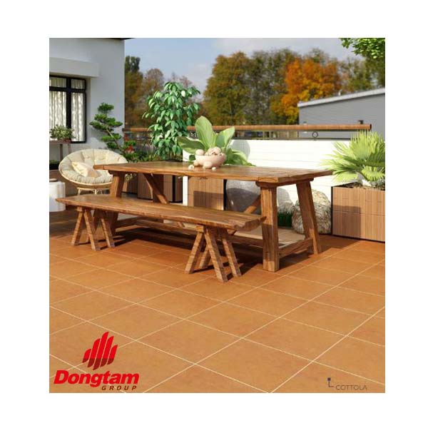 Gạch Đồng Tâm 40x40 phù hợp cho các khu vực sân vườn, lối đi ngoài trời, hồ bơi