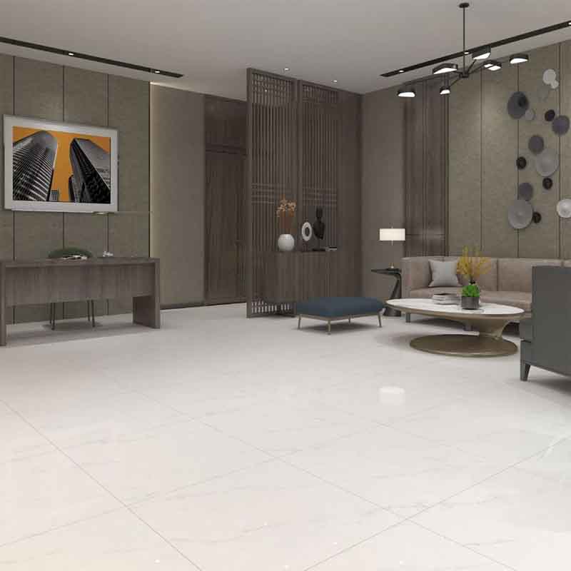 Gạch Đồng Tâm 80x80 CARARAS001-FP-H+ có độ bền và tính kháng khuẩn cao, an toàn cho người sử dụng