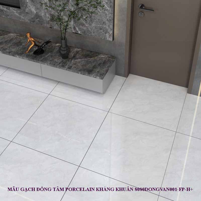 Gạch Đồng Tâm 80x80 DONG VAN 001-FP-H+ sở hữu hiệu ứng bề mặt men mài bóng như kính