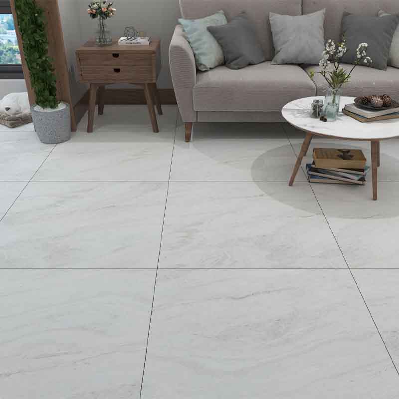 Gạch lát nên Đồng Tâm 80x80 PHARAON007 nổi bật với gam màu trắng thanh lịch và vân đá tự nhiên