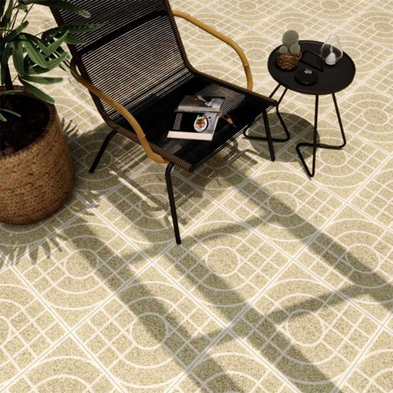 Cận cảnh gạch lát nền sân 40x40 Đồng Tâm 4040LYSON006 Porcelain
