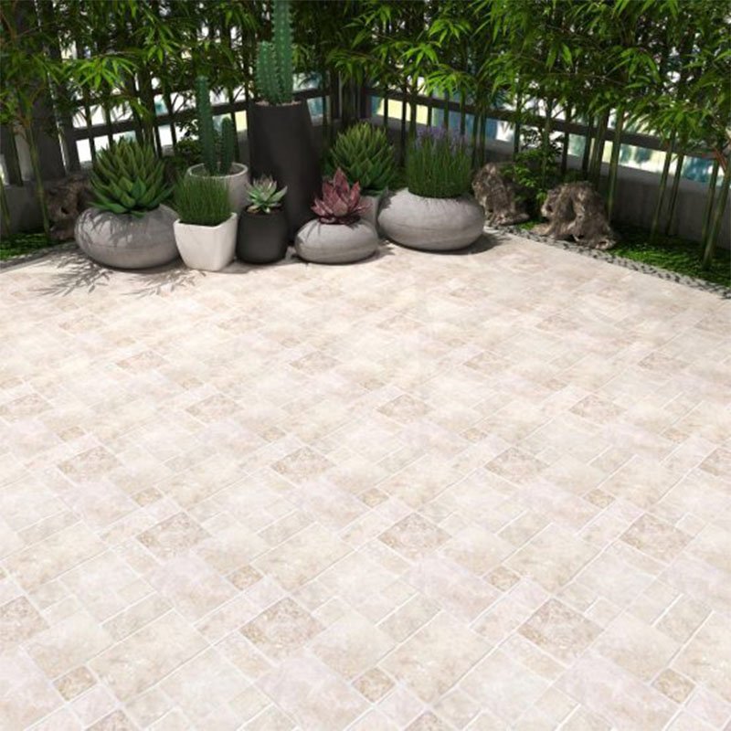 Toàn cảnh gạch sân vườn 40X40 Đồng Tâm 4040DASONTRA001LA