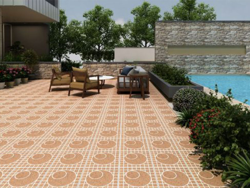 Toàn cảnh gạch đá lát sân Đồng Tâm 4040LYSON011 Porcelain