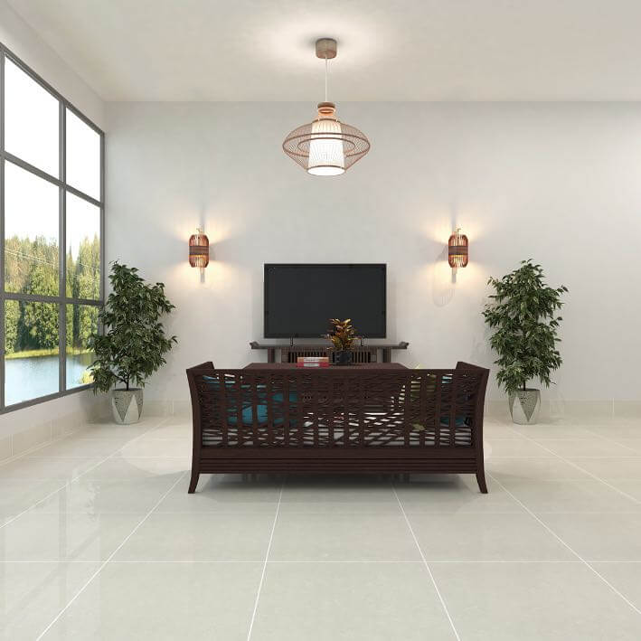 Gạch 60x60 Đồng Tâm 2 Da DB034 bề mặt bóng kiếng, độ bền vượt trội, khả năng chống thấm tốt