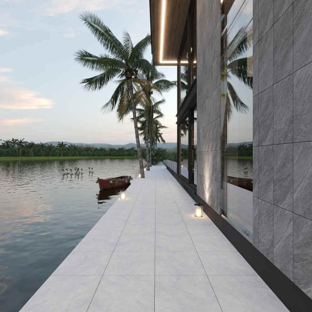 Gạch 60x60 Đồng Tâm VAMCOTAY003 thuộc dòng gạch Porcelain, có độ bền cao, bề mặt mờ chống trơn trượt và hoa văn vân đá tinh tế