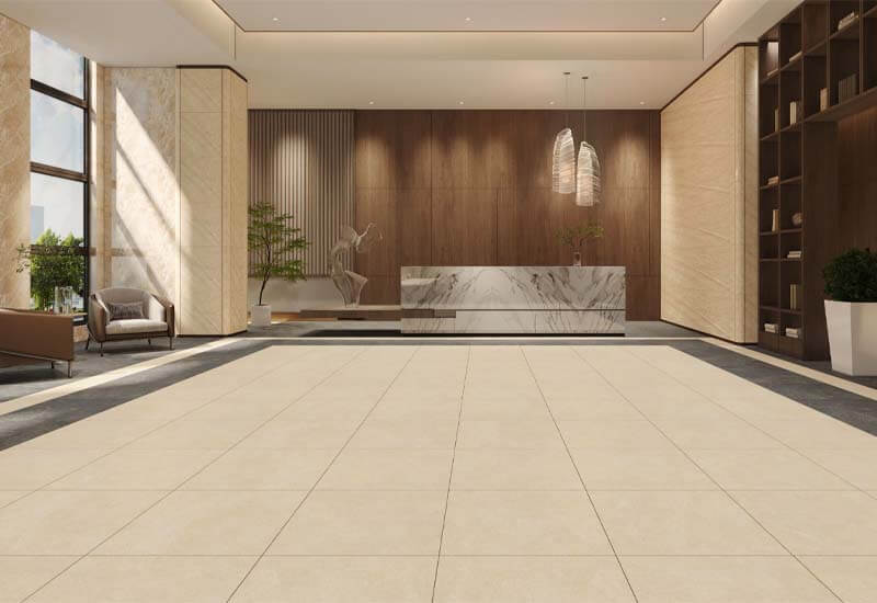 Gạch Đồng Tâm 60x60 PHARAON003-H+ Porcelain với hoa văn vân đá tự nhiên, tông màu kem nhẹ, mang đến vẻ đẹp thanh lịch và ấm cúng cho mọi không gian