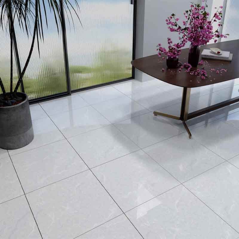 Gạch Đồng Tâm 600x600 DONGVAN002-FP-H+ là mẫu gạch Porcelain cao cấp với gam màu trắng trang nhã và khả năng kháng khuẩn vượt trội