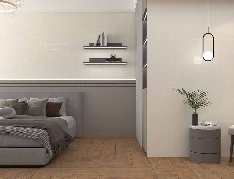 Gạch Đồng Tâm 30x60 CLOUD009 Ceramic với màu kem trang nhã cùng men bóng cao cấp giúp tạo không gian thoáng đãng và sạch sẽ