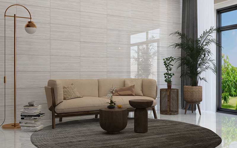 Cận cảnh gạch ốp nhà vệ sinh 30x60 Đồng Tâm CLOUD005 – vân mây mềm mại, men bóng sáng