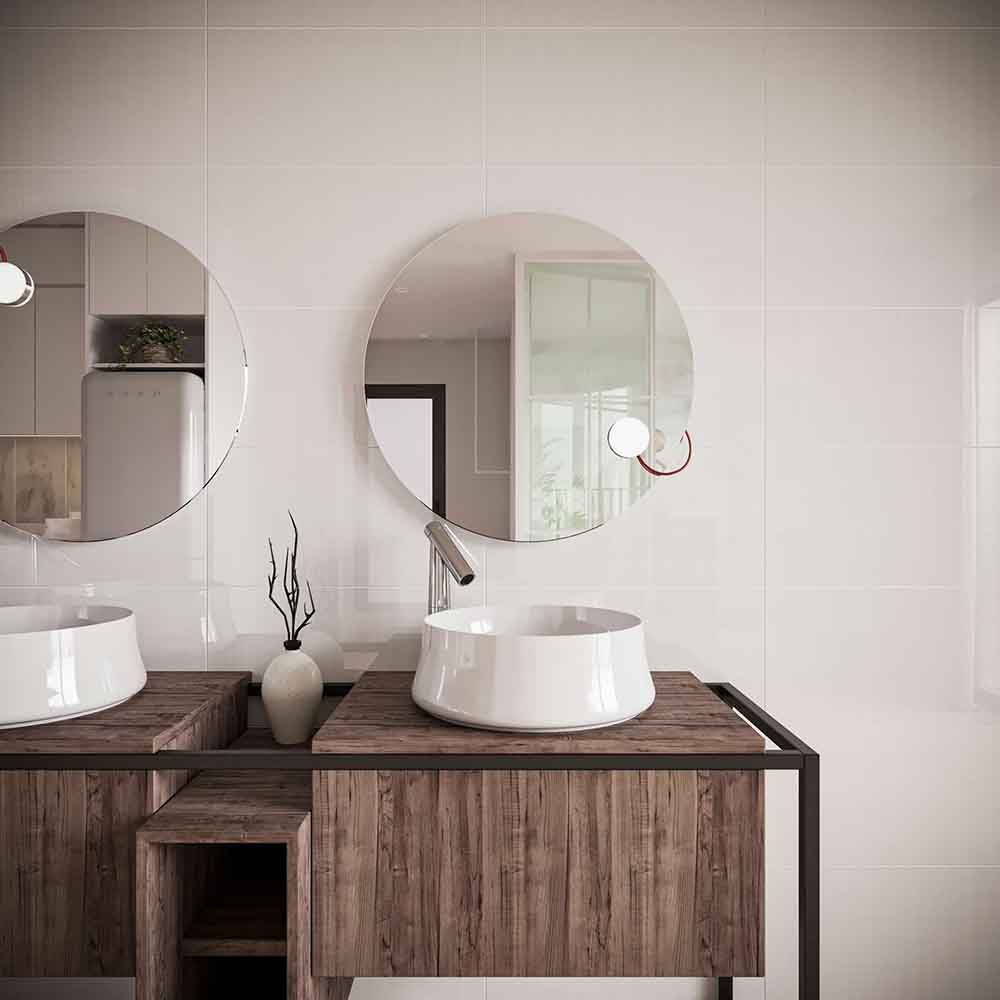 Gạch nhà tắm 30x60 Đồng Tâm DELUXE006 - Vân đá xám sang trọng, men bóng nhẵn dễ vệ sinh.
