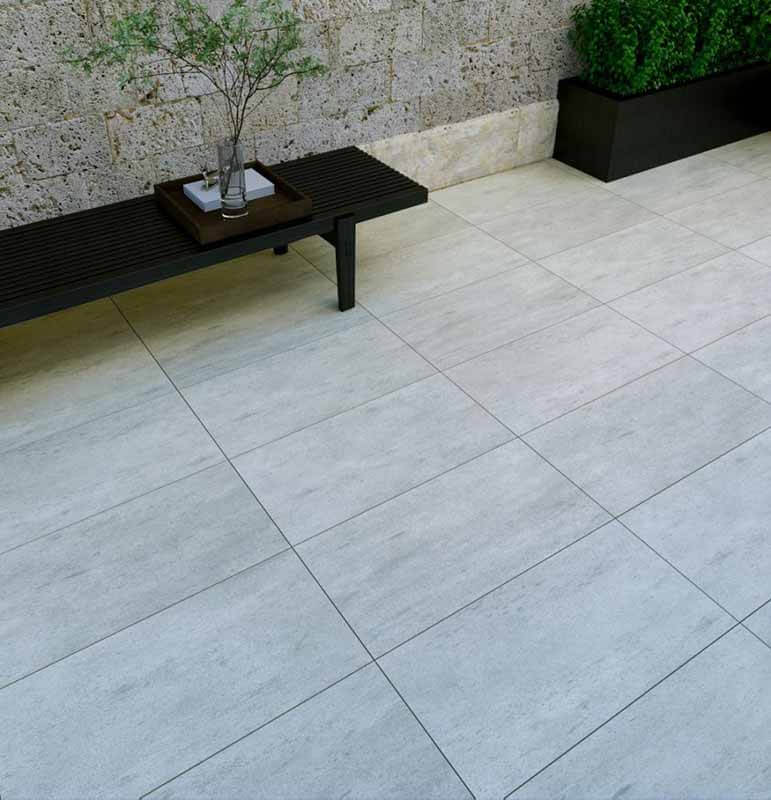 Gạch 30x60 lát sân Đồng Tâm HOANGLIENSON006 bề mặt sần, men mờ chống trượt, gam màu xám tự nhiên cùng đường vân đá tinh tế