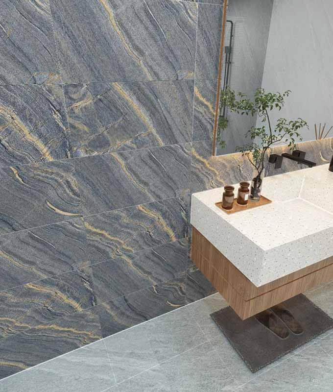 ​​​​​​​Gạch 30x60 vân đá Đồng Tâm THACHDONG005-H+ chất liệu porcelain cao cấp, có độ bền cao, tính năng kháng khuẩn H+ an toàn cho sức khỏe