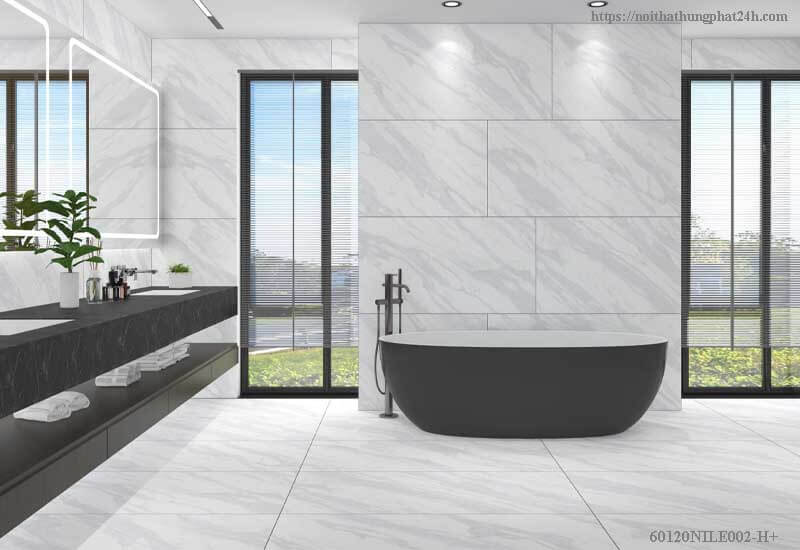 Gạch Đồng Tâm 60x120 NILE002-H+ thiết kế hiện đại, bền chắc, kháng khuẩn, dễ vệ sinh, đạt chuẩn kỹ thuật quốc tế