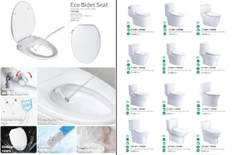 Mua bồn cầu Caesar, bệt Caesar, hay bàn cầu Caesar 1 khối, 2 khối chính hãng với giá tốt tại Nội Thất Hưng Phát