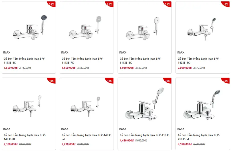 Vòi sen tắm INAX tiết kiệm nước và bền bỉ