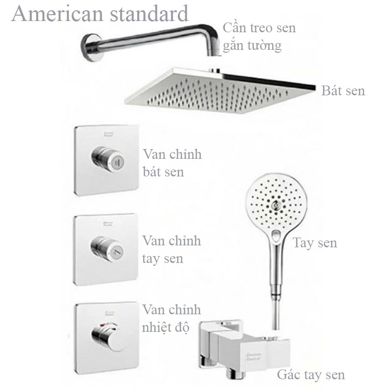 Vòi sen âm tường American Standard chính hãng giá tốt