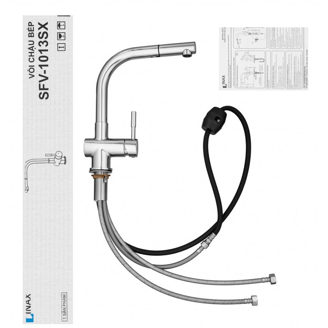 Vòi rửa chén nóng lạnh Inax SFV-1013SX