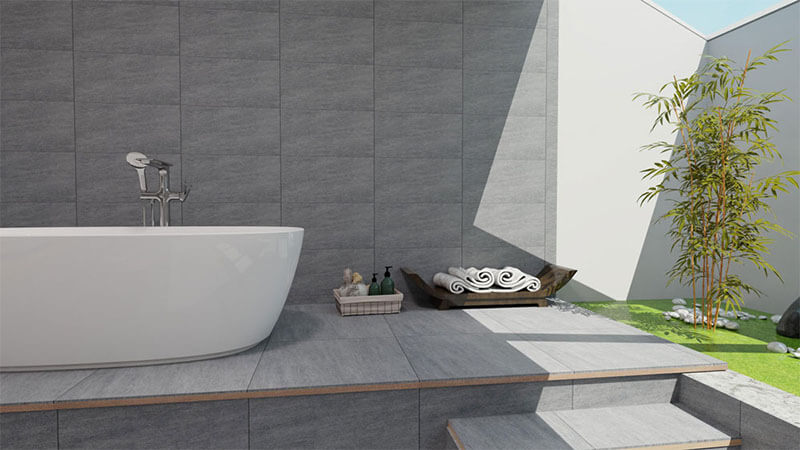 Phối cảnh mẫu gạch Thạch Bàn 80x80 GSM-8309