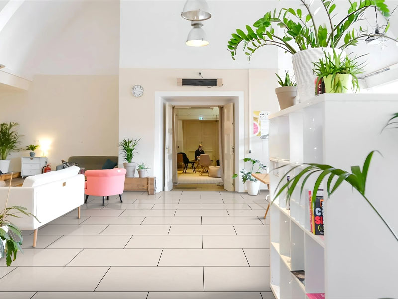 Phối cảnh gạch ốp tường Granite Thạch Bàn 40x80 PGB48-0334