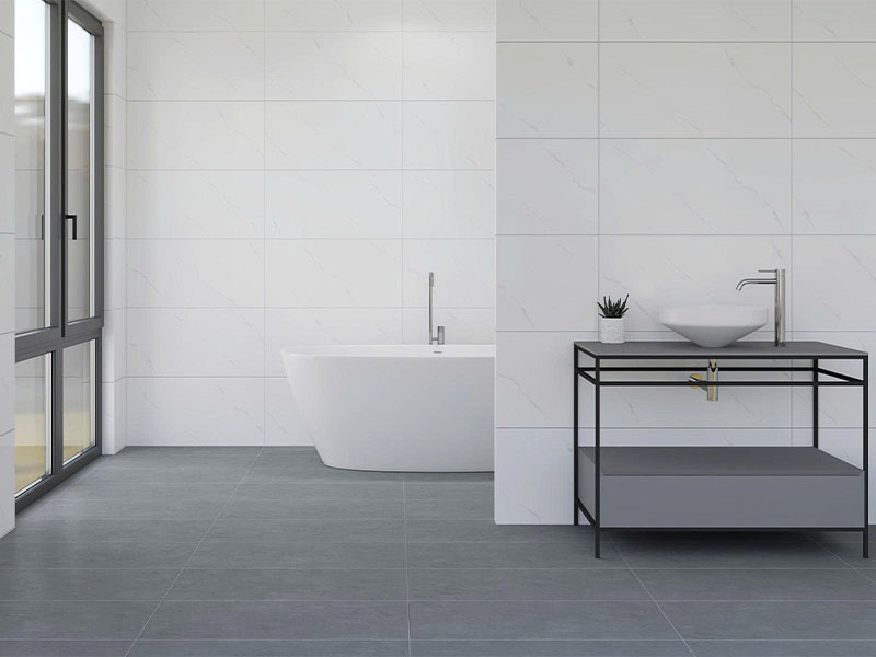 Phối cảnh gạch ốp tường Granite Thạch Bàn 40x80 PGM48-0336