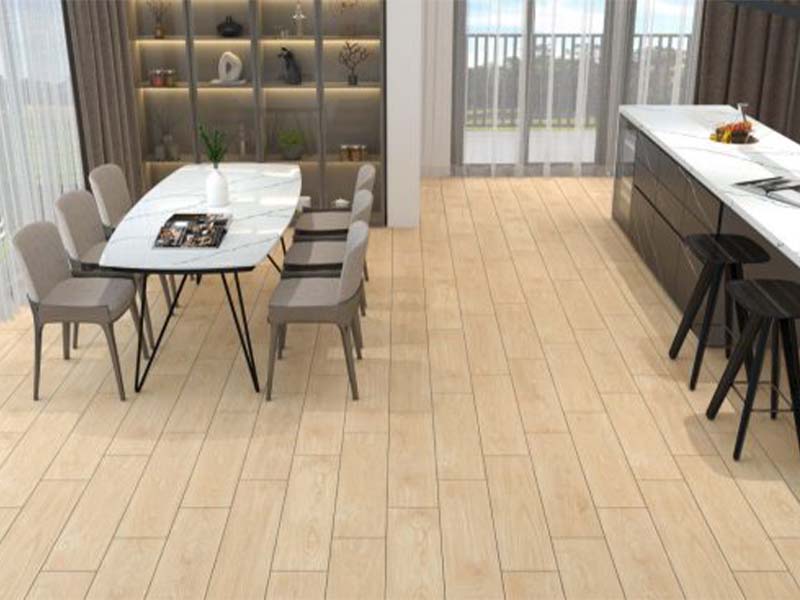 Cận cảnh gạch lát sàn giả gỗ Đồng Tâm 2080BANYAN004-H+