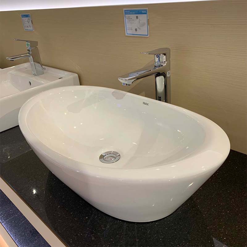 Chậu rửa mặt lavabo đặt bàn Inax AL-465V