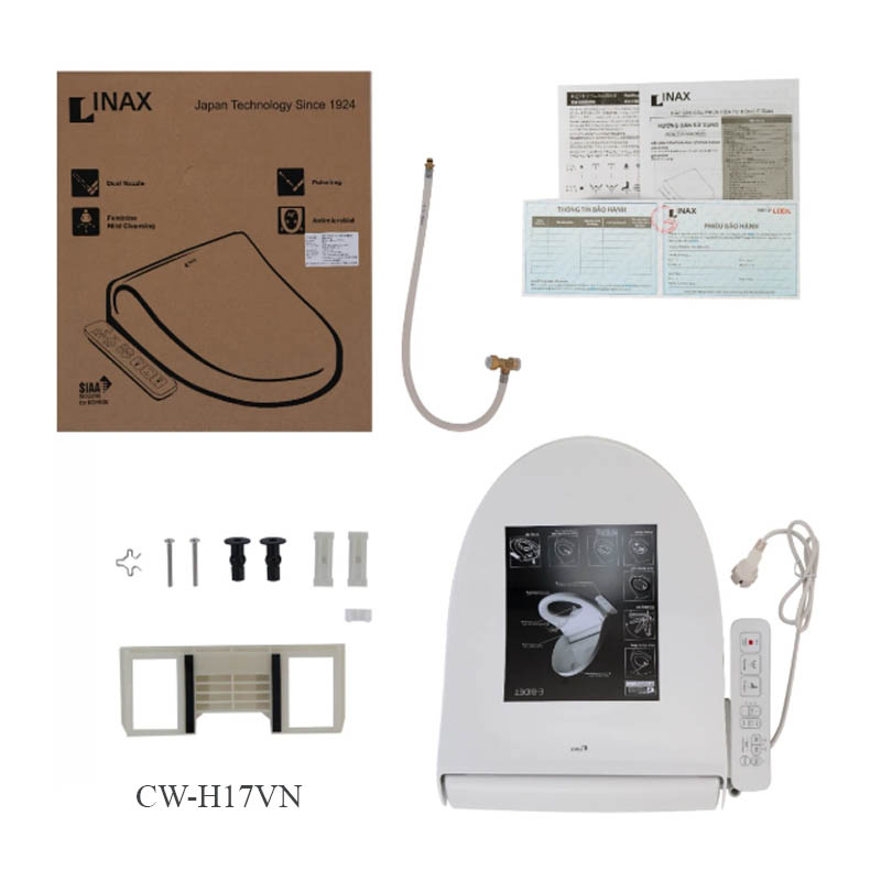 Nắp rửa điện tử Inax CW-H17VN giá tốt tại Nội Thất Hưng Phát