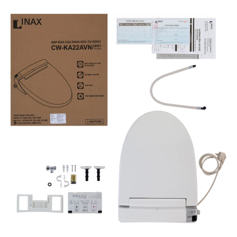 Nắp bồn cầu thông minh inax cw-ka22avn chính hãng tại Nội Thất Hưng Phát