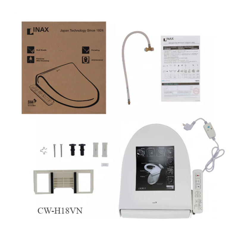 Nắp rửa điện tử thông minh Inax CW-H18VN chính hãng giá tốt tại Nội Thất Hưng Phát