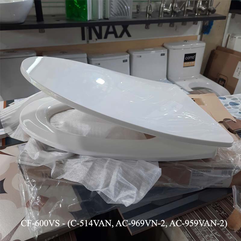 Nắp đậy bồn cầu inax rơi êm cf-600vs giá rẻ chính hãng tai Nội Thất Hưng Phát