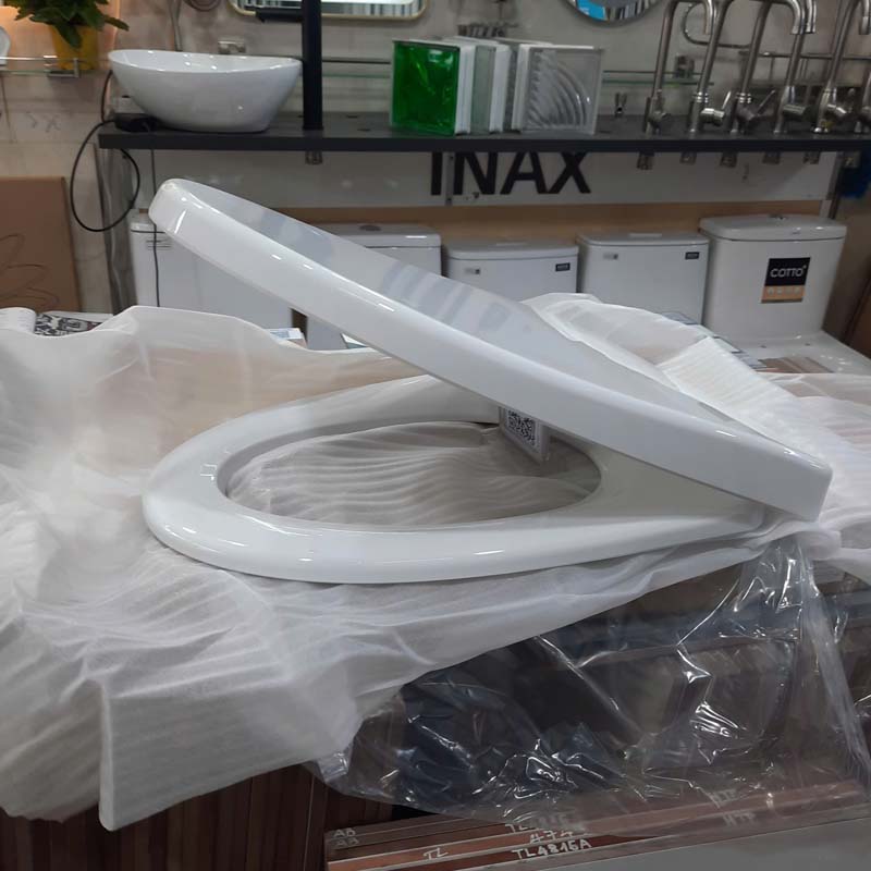 Nắp bồn cầu INAX rơi êm CF-502VS đóng êm nhẹ nhàng không gây tiến ồn