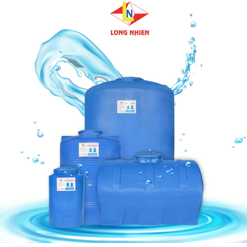 Bồn nước nhựa Long Nhiên được sản xuất bằng công nghệ đúc roto nguyên khối tiên tiến từ nhựa nguyên sinh nhập khẩu