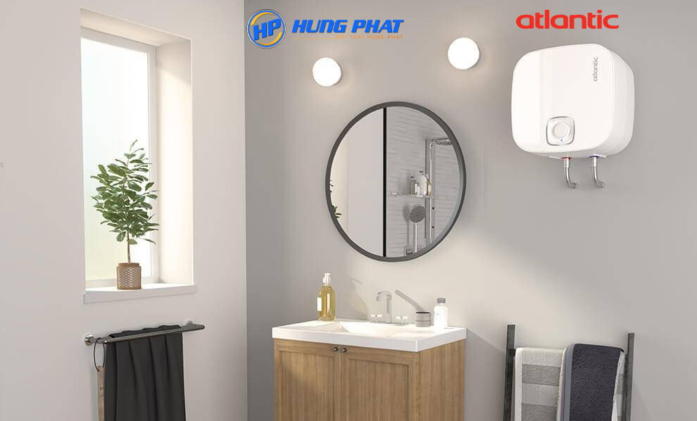 Bình nước nóng gián tiếp Atlantic 15 lít 2500W NANTO Lite