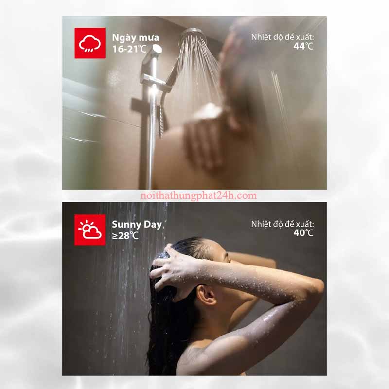 Máy nước nóng trực tiếp Toshiba TWH-45EMCPVN(K)-CB với chức năng tự động điều chỉnh nhiệt nước như ý