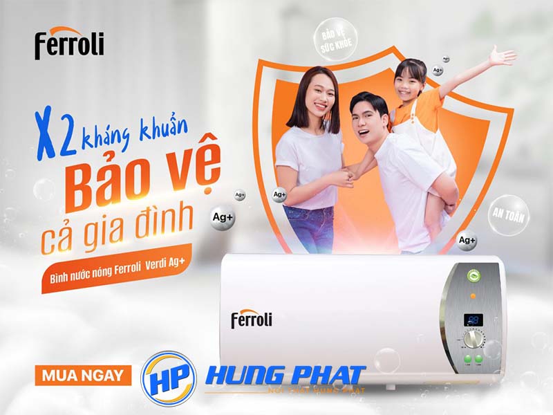 ​​​​​​​Mua bình nước nóng ferroli 20l chính hãng tại Nội Thất Hưng Phát