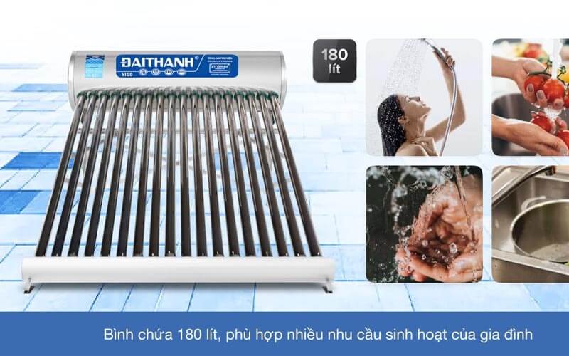 Máy nước nóng Đại Thành thuộc tập đoàn hàng đầu Việt Nam chuyên sản xuất bồn nước và máy nước nóng năng lượng mặt trời